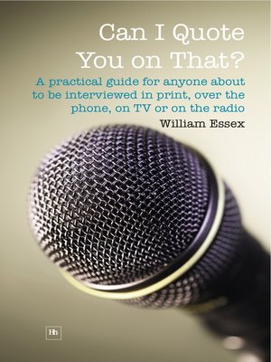 cover image of Can I Quote You on That?